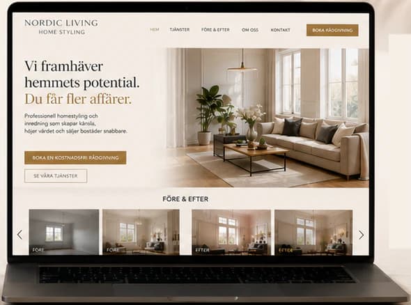 Die Konzept-Website von Nordic Living