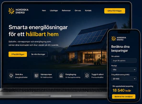 Startseite von Nordiska Energi