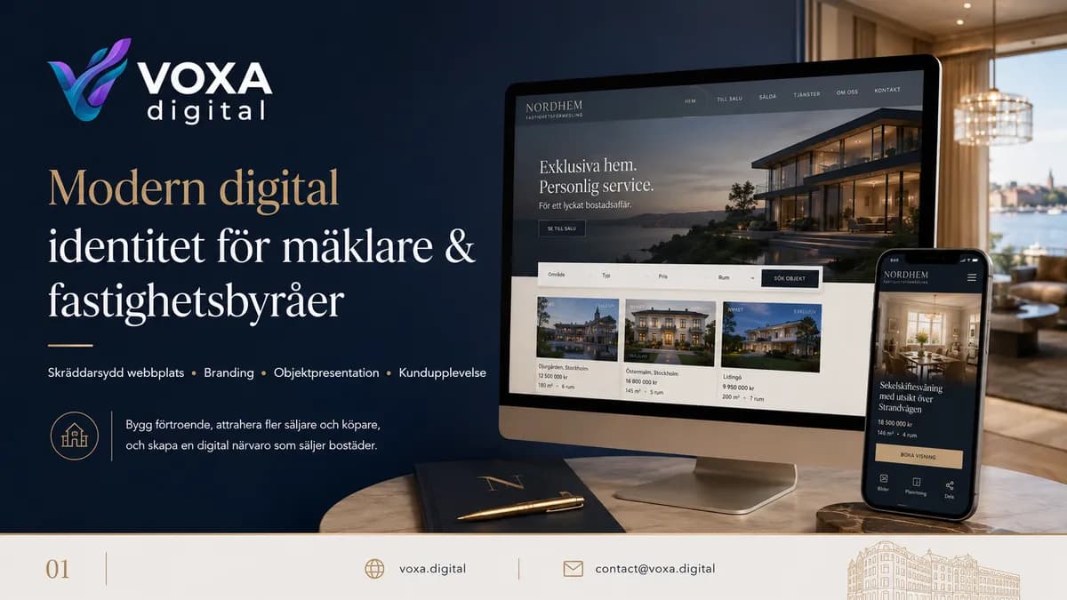 Nordhem — Immobilien brand & website design by Weva