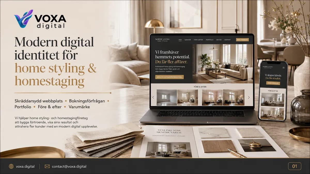 Nordic Living — Innenarchitektur brand & website design by Weva