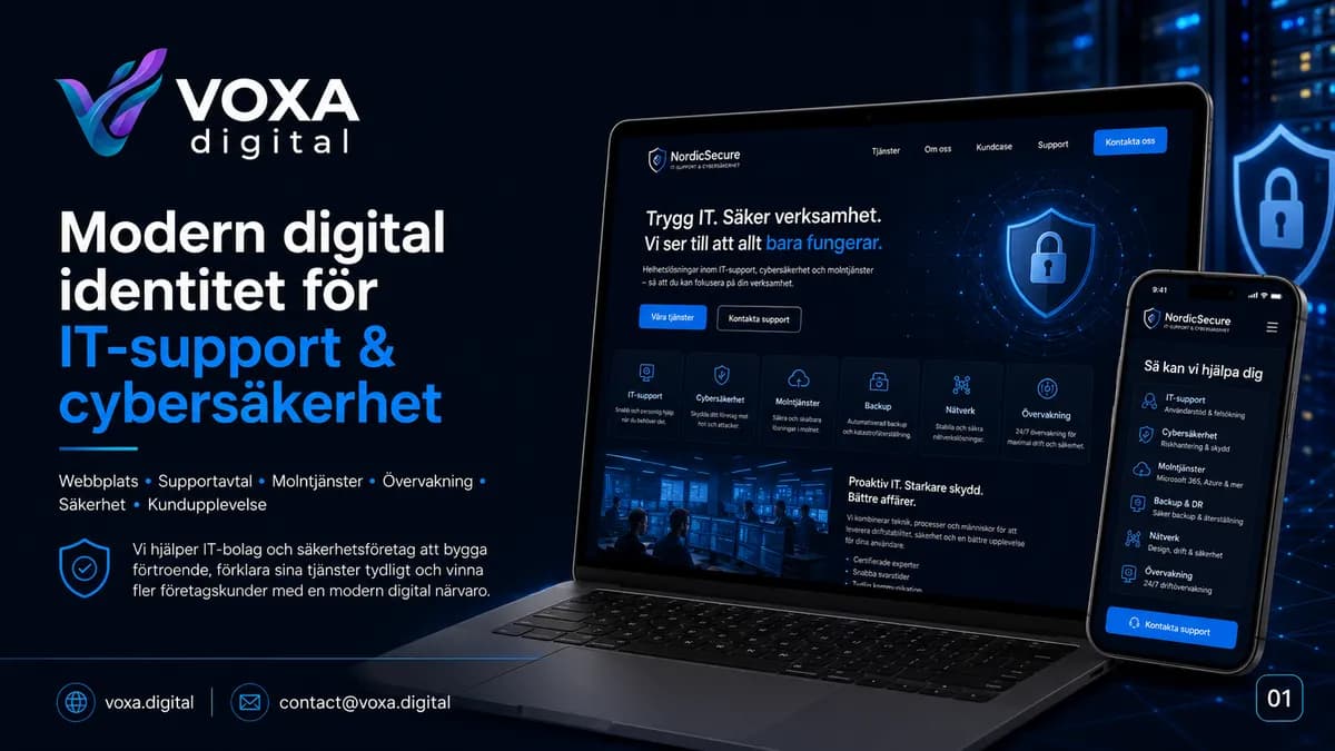 NordicSecure — Sicherheit brand & website design by Weva