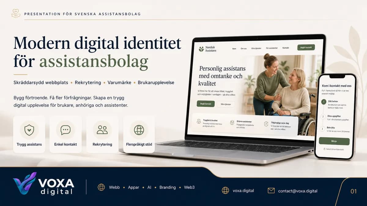 Nordisk Assistans — Persönliche Betreuung brand & website design by Weva