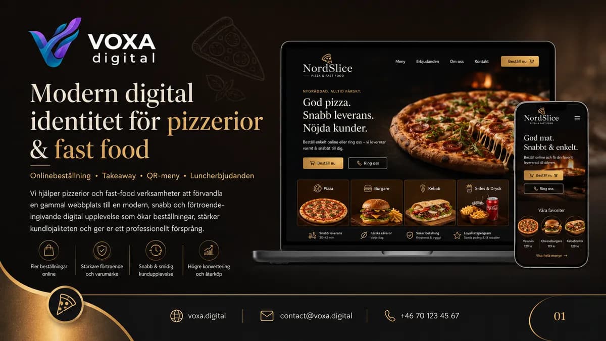 NordSlice — Gastronomie brand & website design by Weva