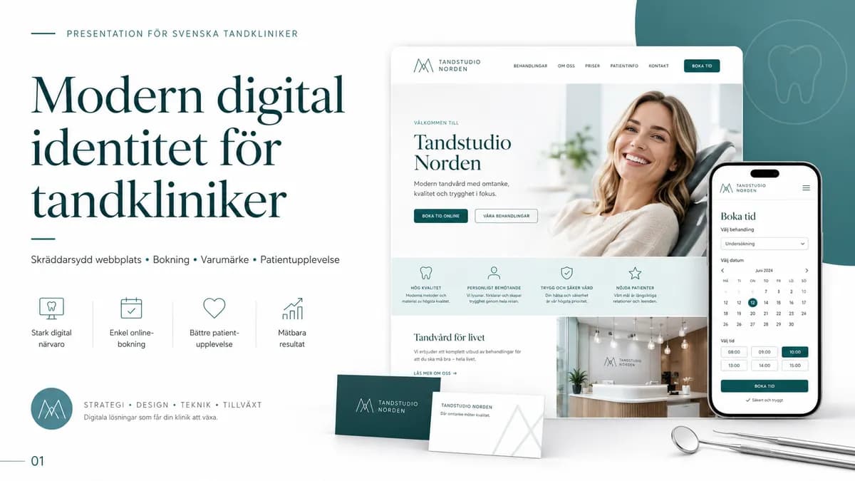 Tandstudio Norden — Zahnmedizin brand & website design by Weva