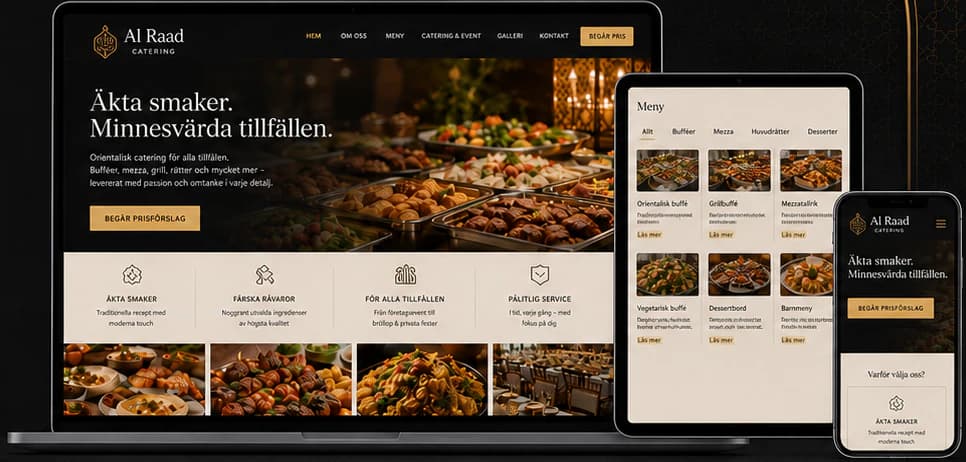 موقع مفهوم Al Raad Catering