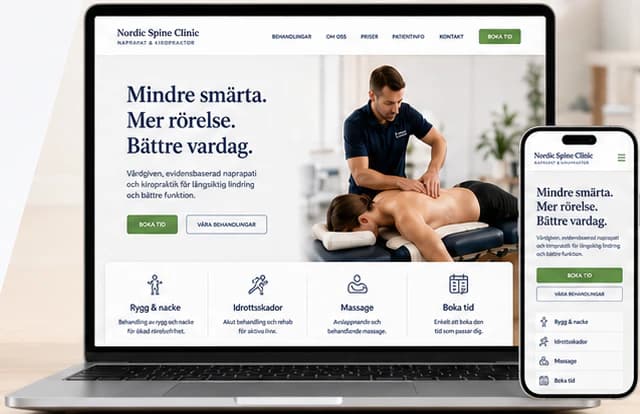 موقع مفهوم Nordic Spine Clinic