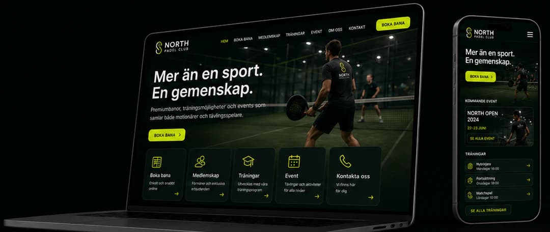 Startseite von North Padel Club