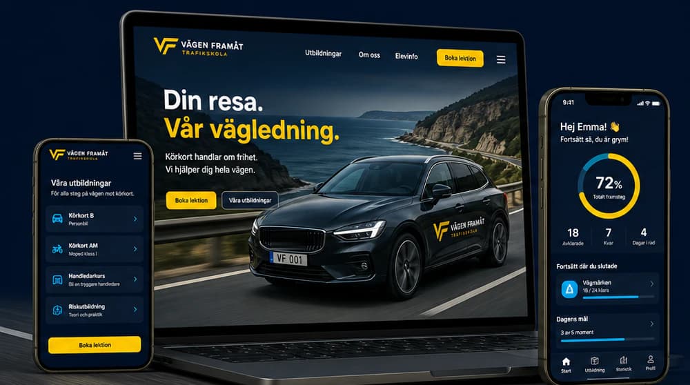 The Vägen Framåt concept website