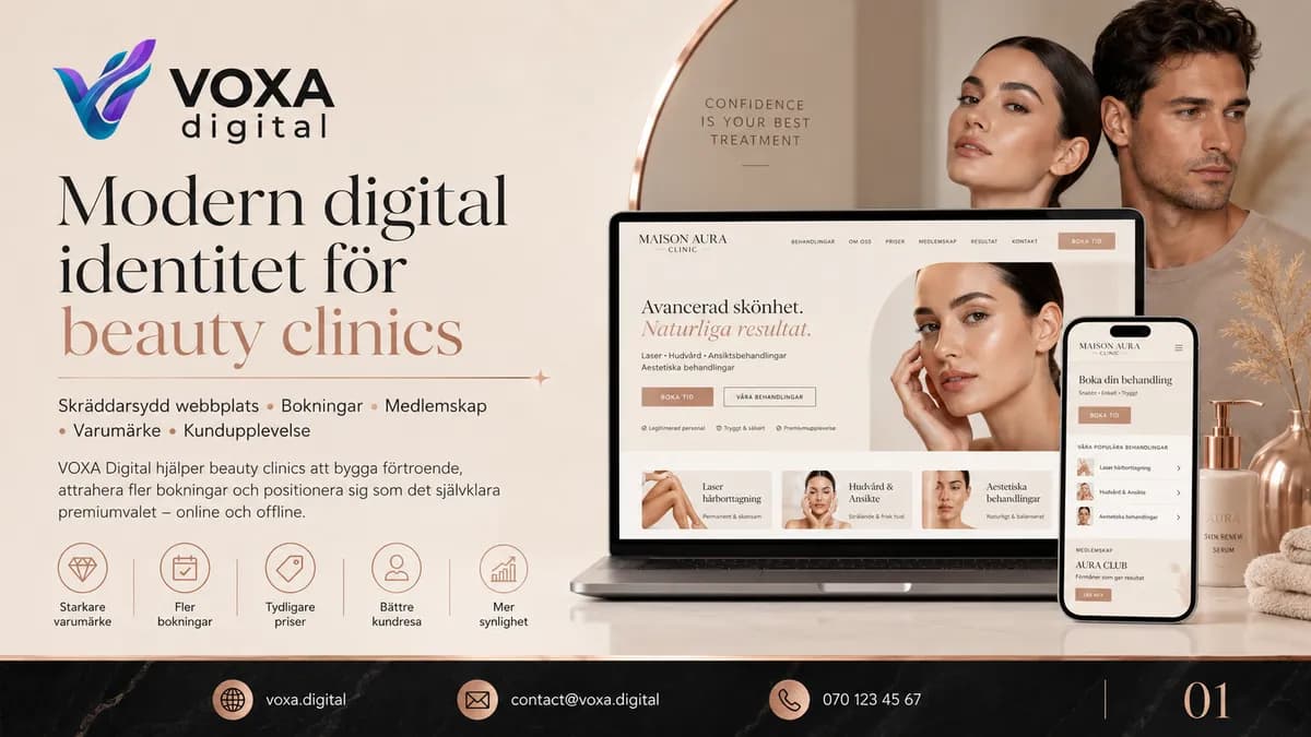 Maison Aura Clinic — التجميل والعناية brand & website design by Weva