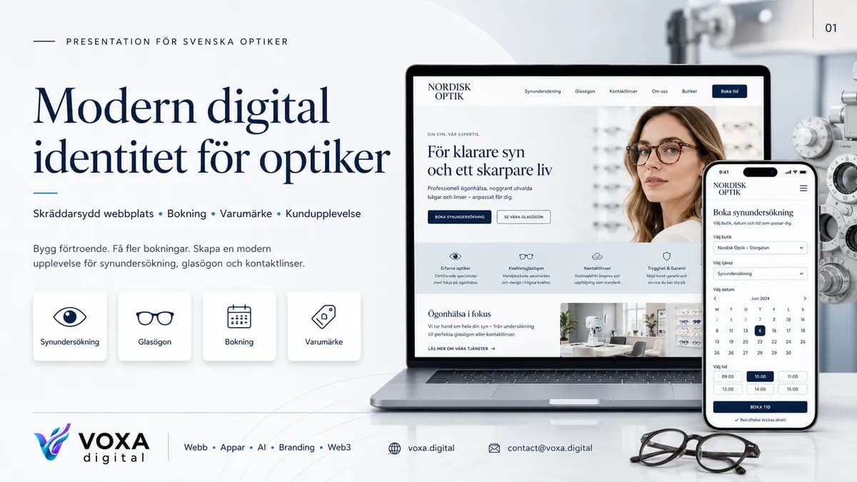 Nordisk Optik — البصريات brand & website design by Weva